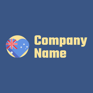Australia on a Tory Blue background - Abstrait