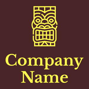Tiki logo on a Bulgarian Rose background - Viajes & Hoteles