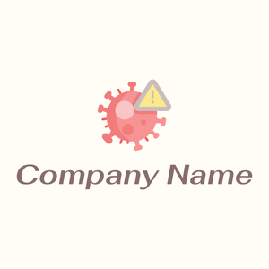 Virus logo on a Floral White background - Médicale & Pharmaceutique