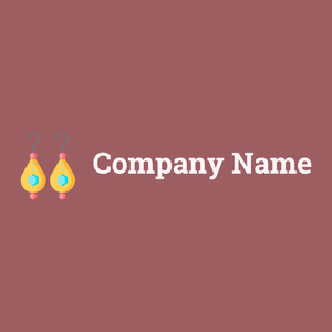 Earrings logo on a Dark Chestnut background - Mode & Beauté