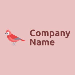 Cinnabar Cardinal on a Dust Storm background - Animales & Animales de compañía