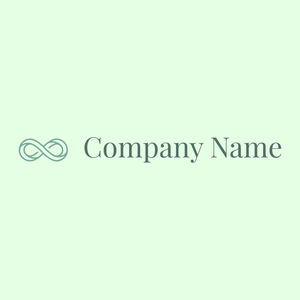 Infinity logo on a Honeydew background - Abstrato