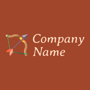 Bow and arrow logo on a rusty background - Esportes