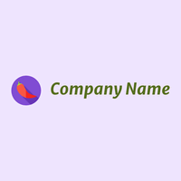 Cayenne pepper logo on a Magnolia background - Comida & Bebida