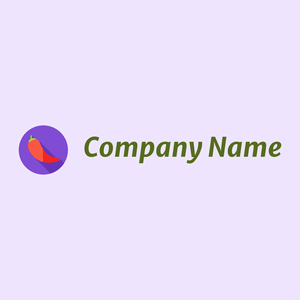 Cayenne pepper logo on a Magnolia background - Comida & Bebida