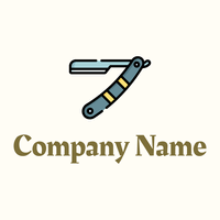 Straight razor on a Floral White background - Moda & Belleza
