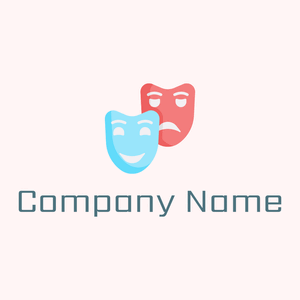 Columbia Blue Theater masks on a Snow background - Arte & Intrattenimento