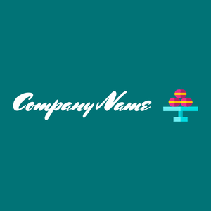 Macaron logo on a Surfie Green background - Alimentos & Bebidas