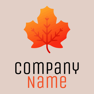 Leaf logo on a Dawn Pink background - Florale