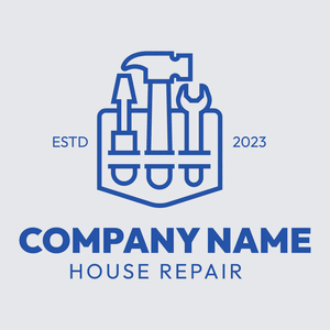 blue handyman tools logo - Costruzioni & Strumenti