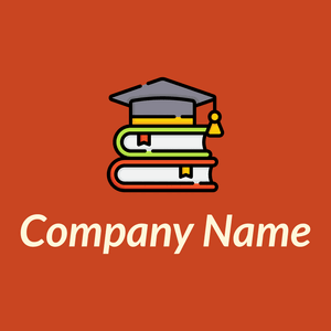 Education logo on a Chocolate background - Abstract