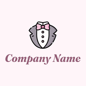 Tuxedo logo on a Lavender background - Moda & Beleza