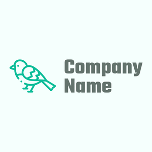 Turquoise Sparrow logo on a Azure background - Animales & Animales de compañía