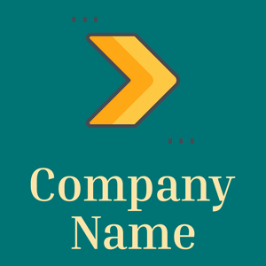 Dark Tangerine Right arrow on a Surfie Green background - Esportes