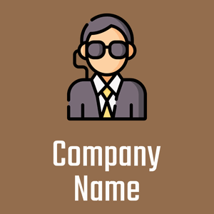 Body guard logo on a brown background - Sicherheit