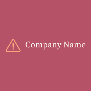 Danger logo on a Blush background - Abstracto