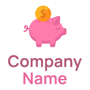 Tickle Me Pink Piggy bank on a White background - Empresa & Consultantes
