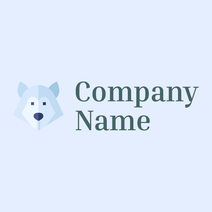 Wolf logo on a Alice Blue background - Animales & Animales de compañía