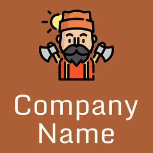 Lumberjack logo on a Vesuvius background - Bouw & Gereedschap