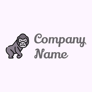 Gorilla logo on a Magnolia background - Animales & Animales de compañía