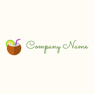 Coconut on a Floral White background - Nourriture & Boisson