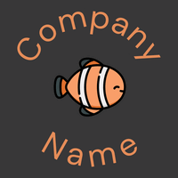 Clown fish on a Fuscous Grey background - Animals & Pets