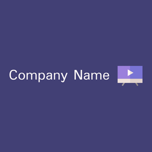 Tv logo on a Corn Flower Blue background - Kommunikation
