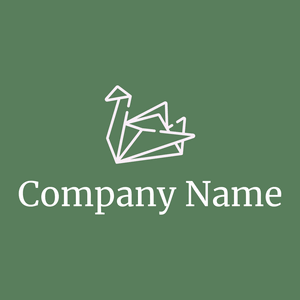 Origami logo on a Hippie Green background - Sommario