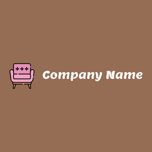 Armchair logo on a Leather background - Home Furnishings
