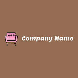 Armchair logo on a Leather background - Móveis