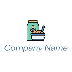 Oatmeal logo on a White background - Agriculture
