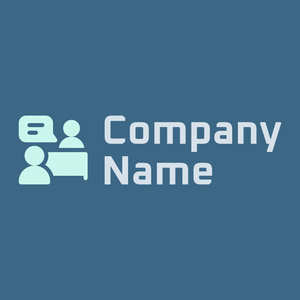 Job interview logo on a Calypso background - Abstracto