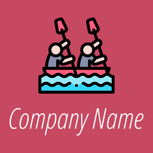 Canoe logo on a pink background - Domaine sportif