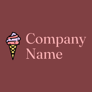 Ice cream logo on a Stiletto background - Essen & Trinken