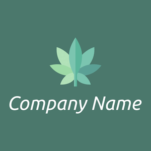 Weed logo on a Dark Green Copper background - Domaine de l'agriculture