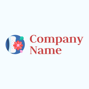 Sanitary pad logo on a Alice Blue background - Nettoyage & Entretien