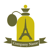 Logo frasco de perfume francés - Moda & Belleza Logotipo