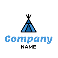 blue native tent logo - Travel & Hotel