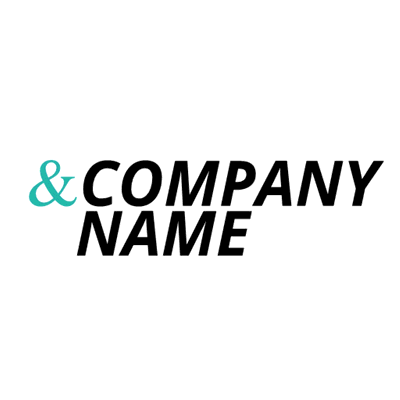 Logotipo minimalista con ampersand - Abstracto Logotipo