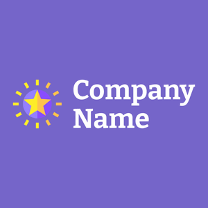 Star logo on a Slate Blue background - Abstrait