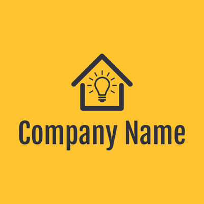 light bulb and house logo - Industrie