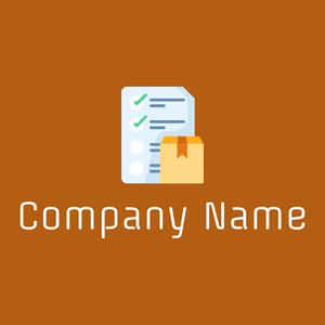 Logistics delivery logo on a Rust background - Zakelijk & Consulting