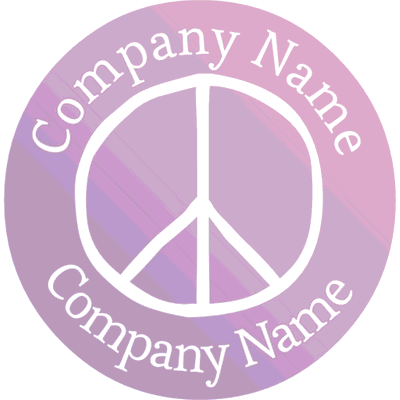 Logo con el símbolo de la paz - Religión Logotipo