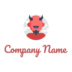 Devil logo on a White background - Abstract