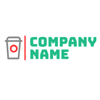 Logo con taza de café reutilizable - Alimentos & Bebidas Logotipo