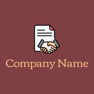 Contract logo on a Stiletto background - Negócios & Consultoria