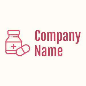 Outlined Medicine logo on a Floral White background - Medisch & Farmaceutisch