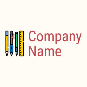 Drawing tools logo on a Floral White background - Abstract
