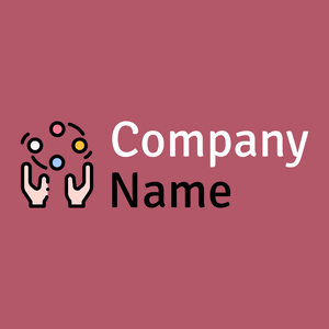 Juggling logo on a Blush background - Unterhaltung & Kunst