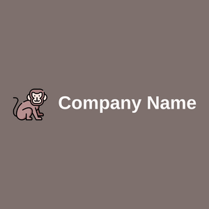 Monkey logo on a Empress background - Dieren/huisdieren